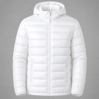 Jaqueta Puffer Impermeável Masculina com Capuz | Térmica, Leve e Resistente ao Frio