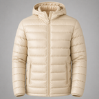 Jaqueta Puffer Impermeável Masculina com Capuz | Térmica, Leve e Resistente ao Frio