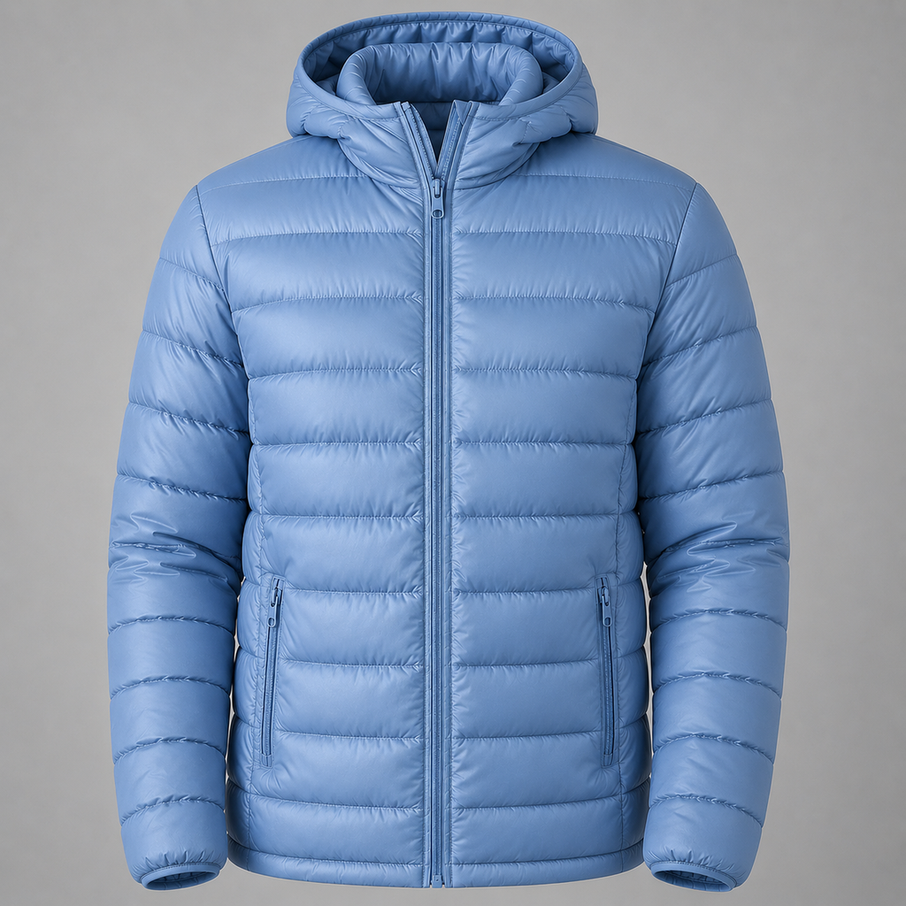 Jaqueta Puffer Impermeável Masculina com Capuz | Térmica, Leve e Resistente ao Frio