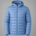 Jaqueta Puffer Impermeável Masculina com Capuz | Térmica, Leve e Resistente ao Frio