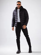Jaqueta Puffer Impermeável Masculina com Capuz | Térmica, Leve e Resistente ao Frio