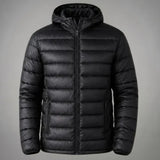 Jaqueta Puffer Impermeável Masculina com Capuz | Térmica, Leve e Resistente ao Frio
